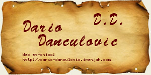 Dario Dančulović vizit kartica